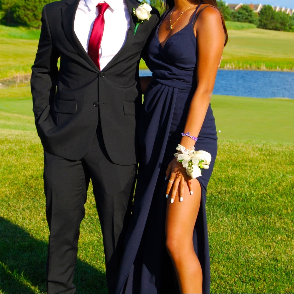Navy Blue Prom Dress, Size Small